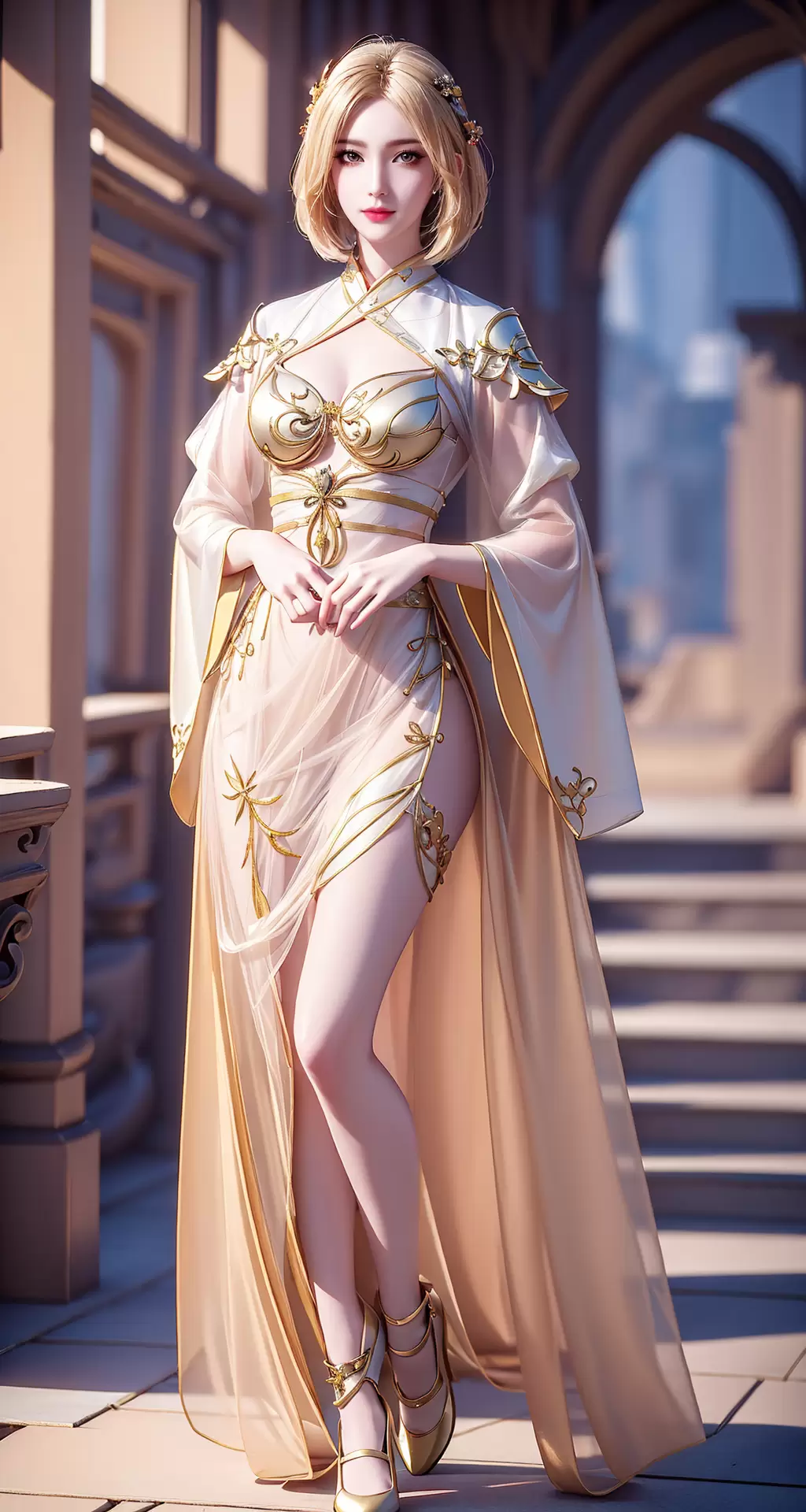 斗罗大陆:胡列娜半透纱裙