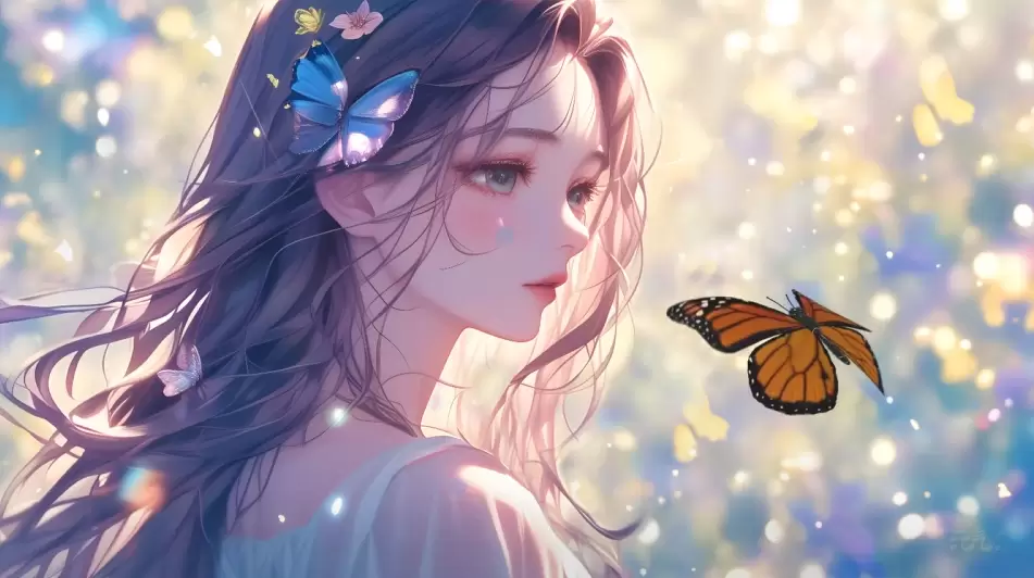 夏日的气息高清动漫美女